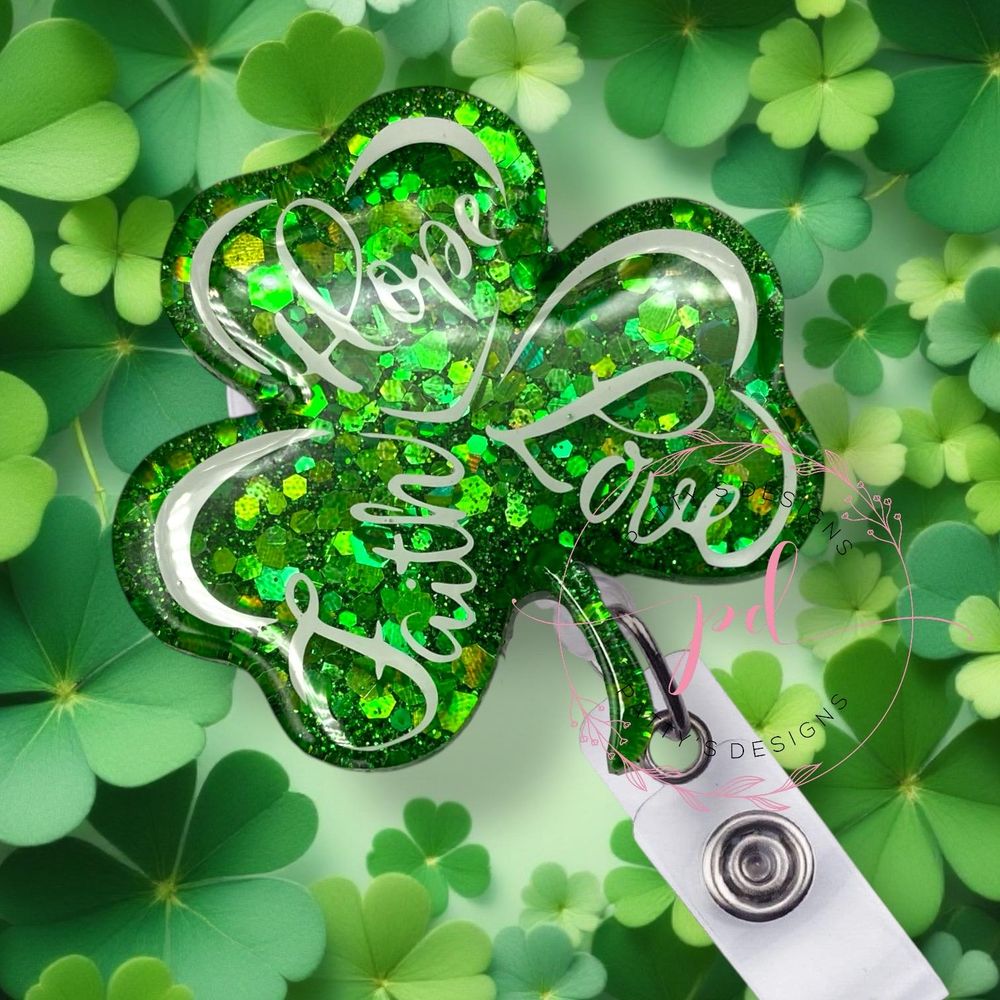 Faith, Hope and Love Shamrock, St. Patrick’s Day, St. Patty’...