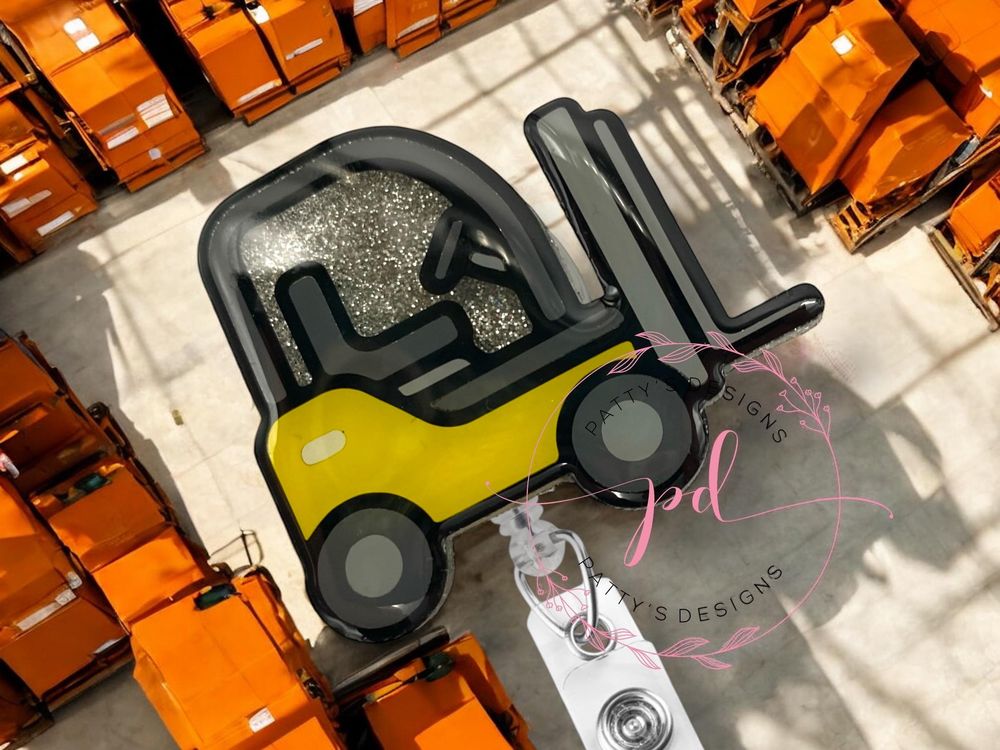 Forklift Badge Reel, Badge Holder, ID Holder