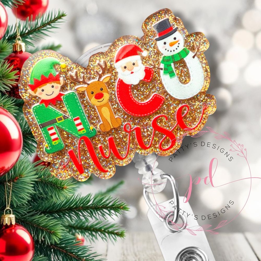 NICU Nurse Badge Reel, Badge Holder, Nursey, Neonatal Intens...