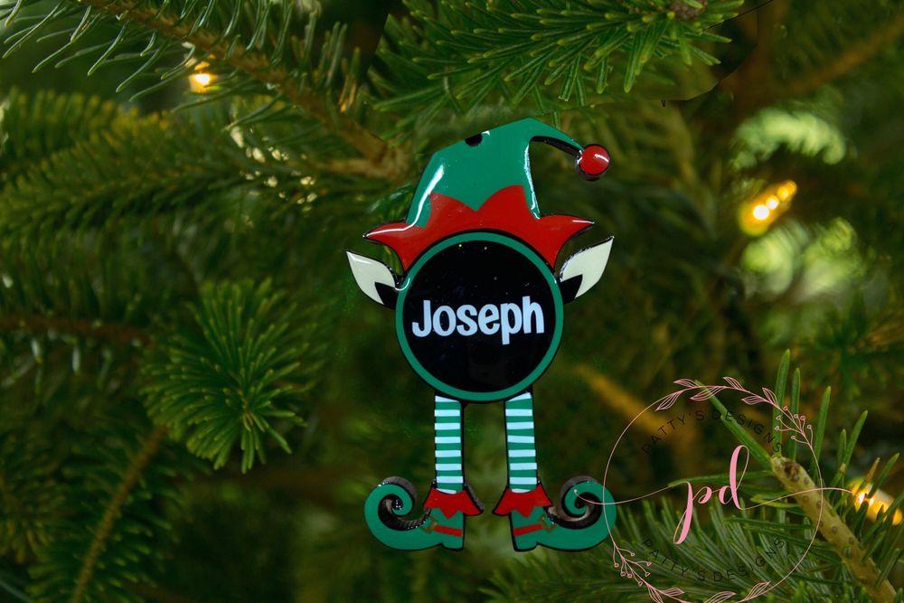 Elf Ornament (Boy or Girl Elf), Christmas Elf, Tree Ornament