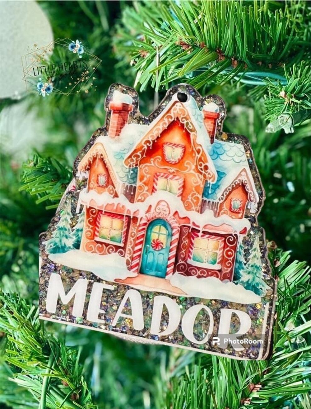 Gingerbread House Personalized Ornament